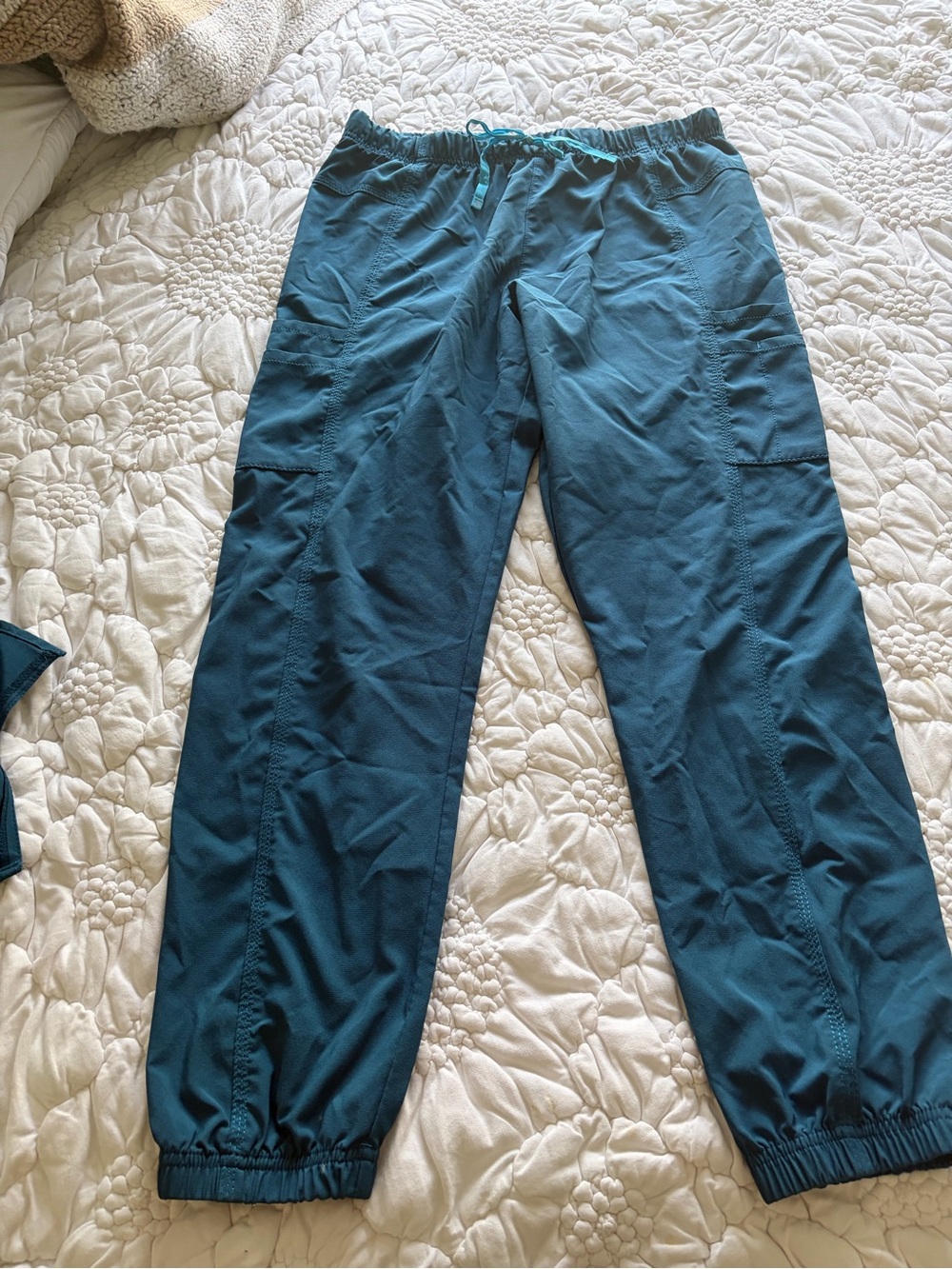 Carhartt Caribbean Blue Jogger Scrubs Large